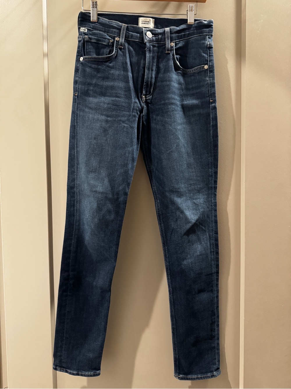 Citizens Of Humanity Slim Straight Jeans - Dark Indigo Blue